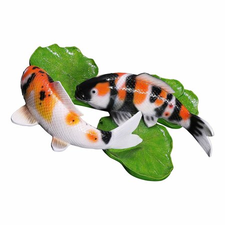 Design Toscano Yin Yang Perfect Balance Asian Koi Fishes Wall Sculpture NE230014